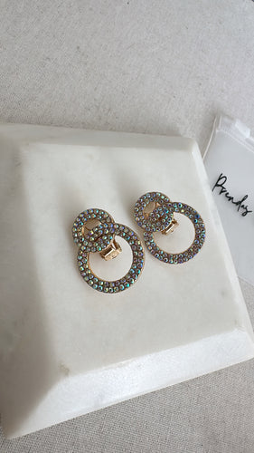 Earrings tornasol shine clip