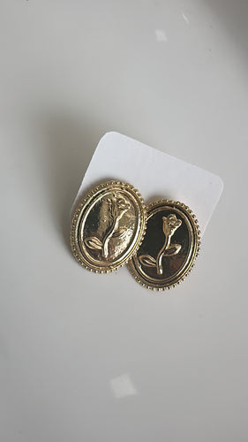 Rose earrings
