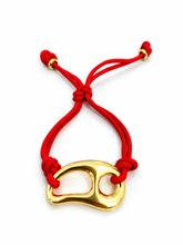 Load image into Gallery viewer, Gold &amp; red bracelet