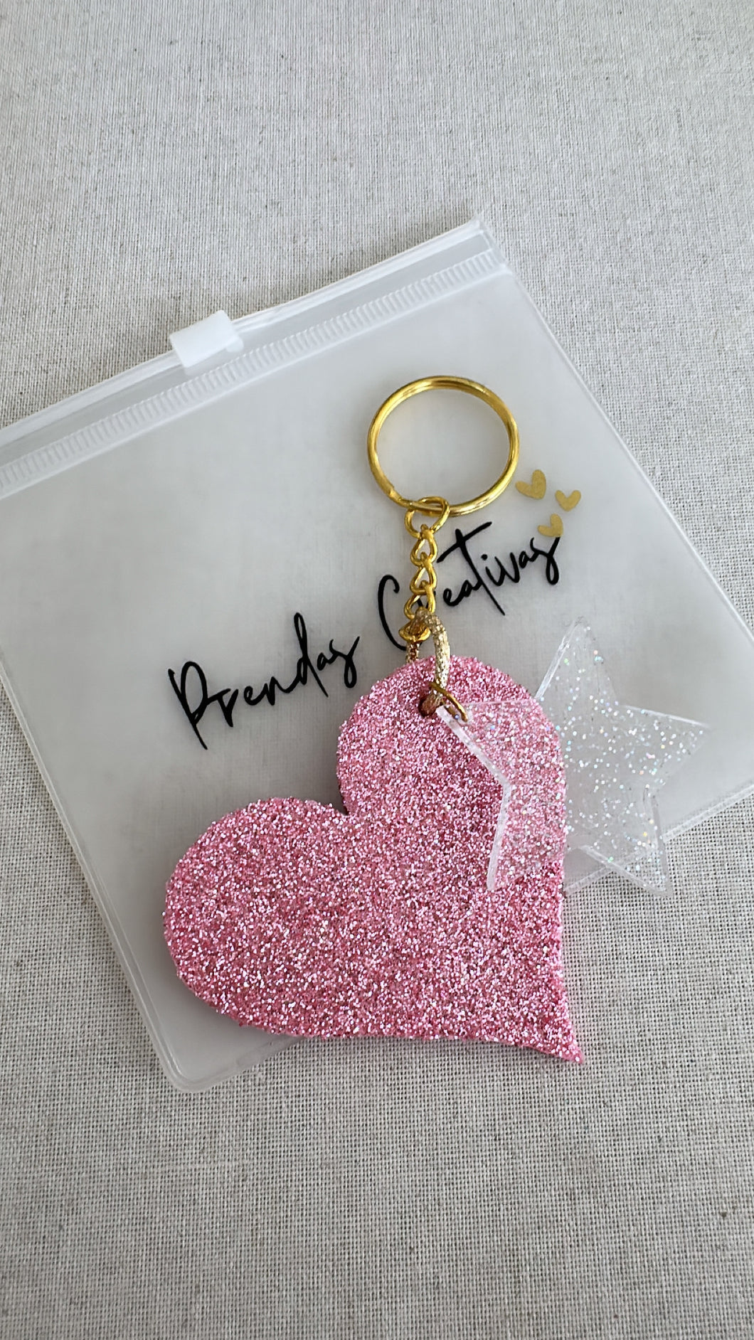Key heart & star