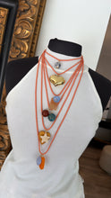 Load image into Gallery viewer, Orange licra necklace