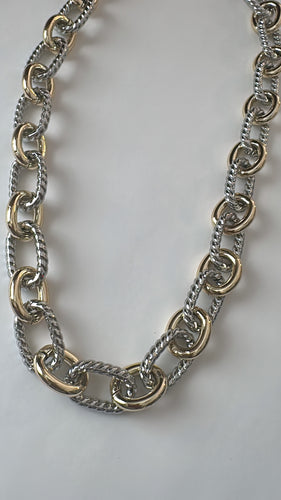 Gold & silver necklace