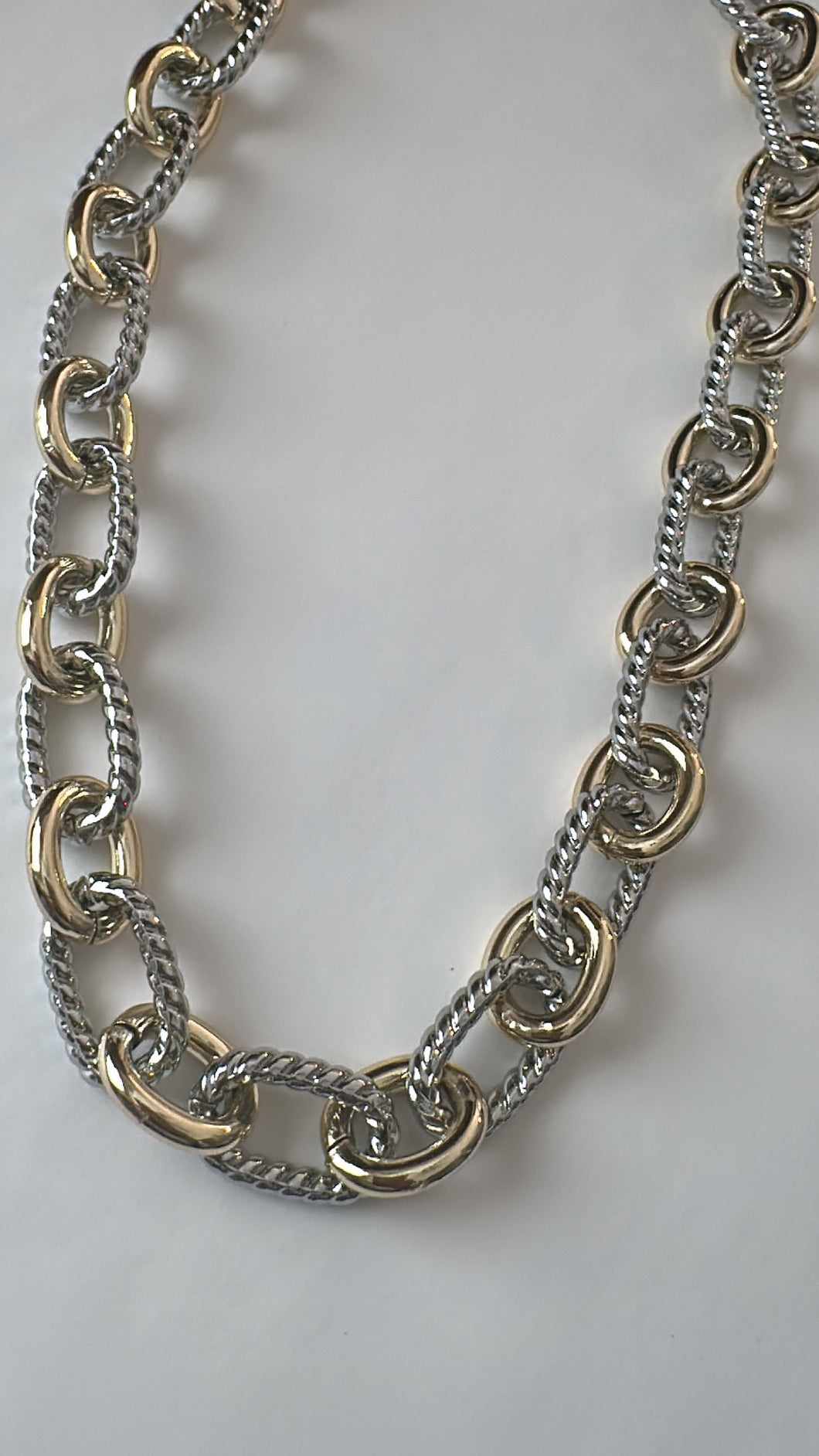 Gold & silver necklace
