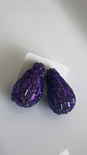 Purple earrings