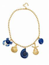 Load image into Gallery viewer, Blue summer necklace