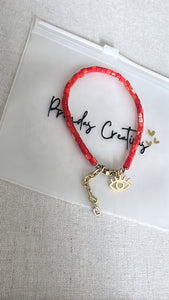 Coral bracelet & eye