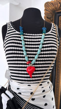 Load image into Gallery viewer, Red heart necklace
