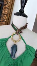 Load image into Gallery viewer, Fish blue necklace