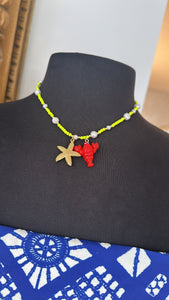 Star ocean & lobster necklace