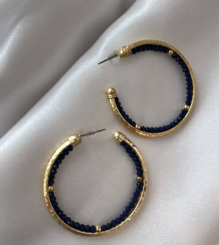 Navy earrings