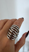 Load image into Gallery viewer, Lines ring silver