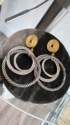 Earrings two tones