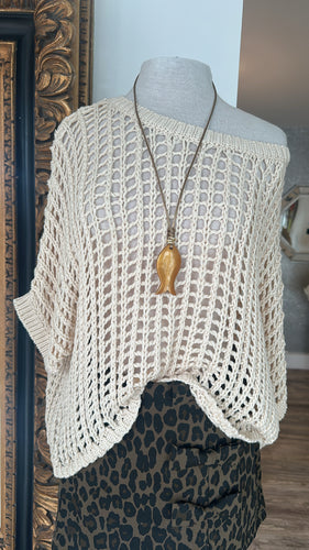 Fish necklace long