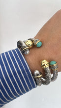 Load image into Gallery viewer, Bangle silver &amp; turquoise