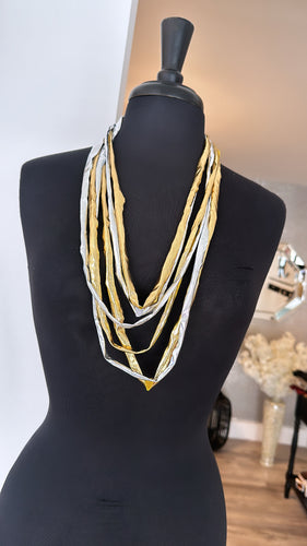 Lycra necklace multi