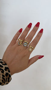 Star & moon ring