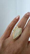 Load image into Gallery viewer, Heart shine gold ring