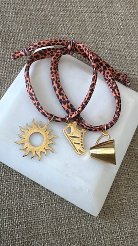 Sun, tennis & coffee bracelet