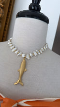 Load image into Gallery viewer, Fish gold &amp; shell necklace