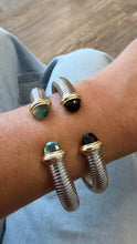 Load image into Gallery viewer, Black stone bangle