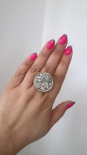 Coin silver ring
