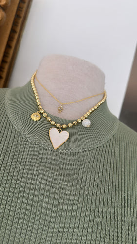 Heart & eye chain
