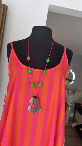 Necklace heart & star