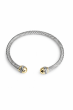 Load image into Gallery viewer, Bangle gold &amp; silver