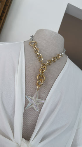 Star tornasol necklace