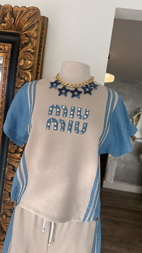 Stars blue chain