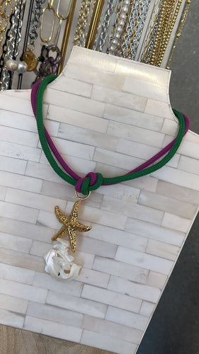 Star ocean & nacar necklace