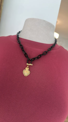Heart gold chain