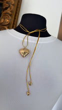 Load image into Gallery viewer, Lariat heart necklace
