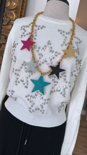 Necklace long stars