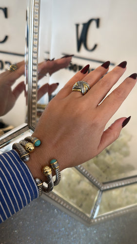 Bangle silver & turquoise