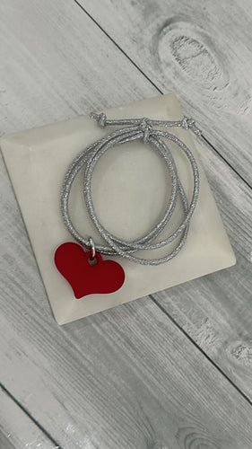 Heart red bracelet