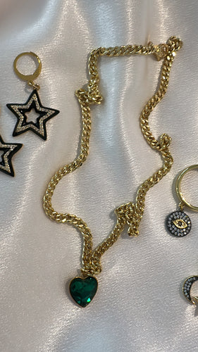 Chain heart green