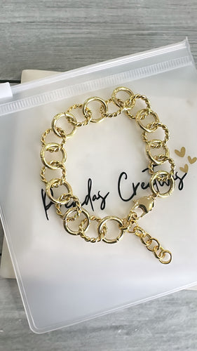 Chain plain bracelet