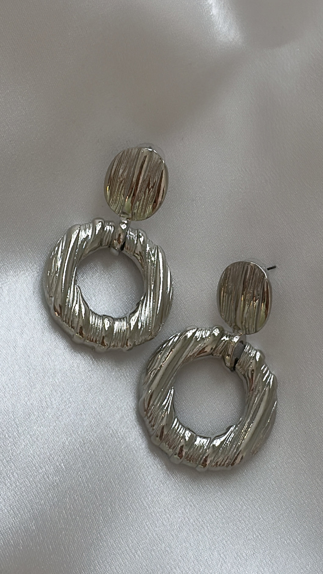 Silver earrings