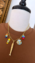 Load image into Gallery viewer, Fish gold necklace