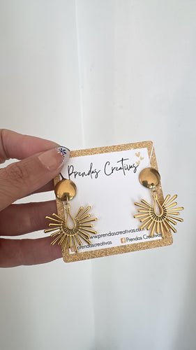 Gold earrings
