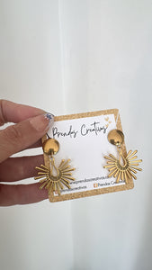 Gold earrings