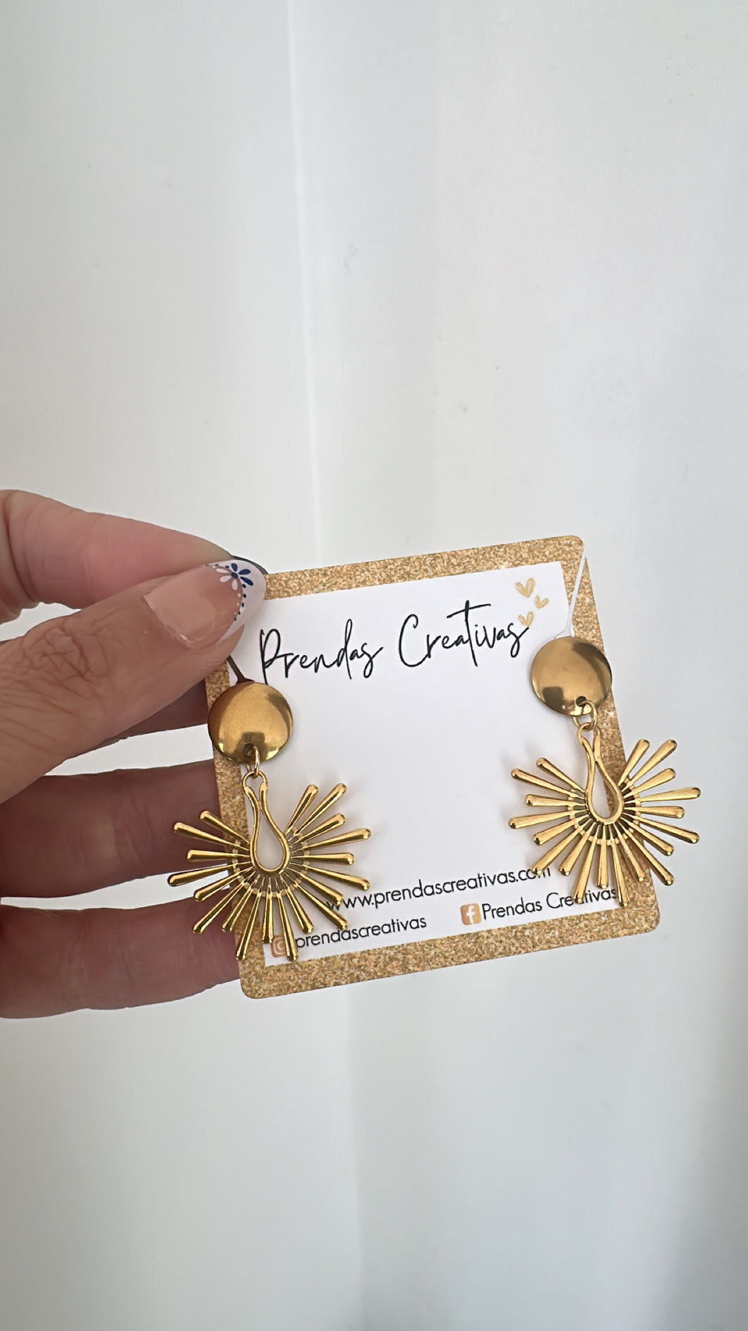 Gold earrings