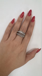 Shine silver ring