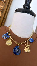 Load image into Gallery viewer, Blue summer necklace