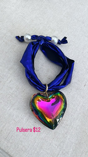 Heart tornasol bracelet