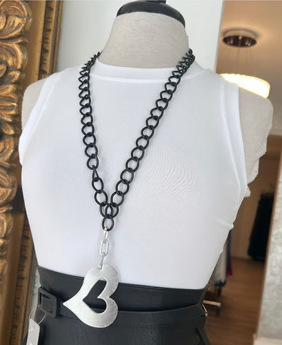 Black chain long