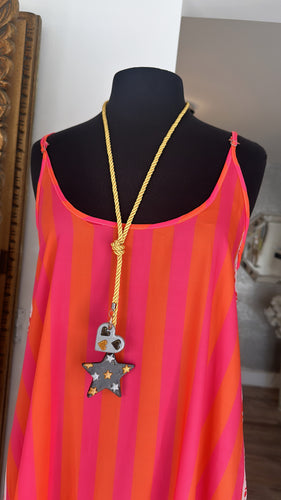 Heart & star necklace