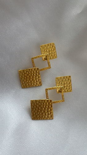 Triangles squares earrings