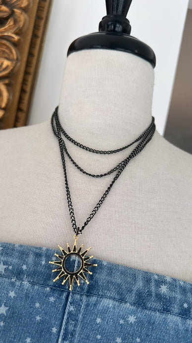 Sun chains necklace